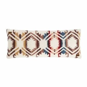 New In Pkg Pendleton Sherpa Bolster Pillow White Sands Western Aztec 48" x 20"
